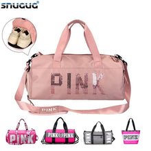 Load image into Gallery viewer, New Cheap Sequins pink Gym Bag For Women