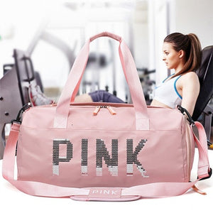 New Cheap Sequins pink Gym Bag For Women