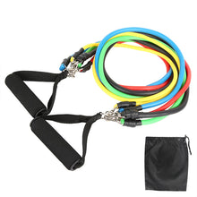Load image into Gallery viewer, 11pcs Fitness Pull Rope Resistance Bands Latex Strength